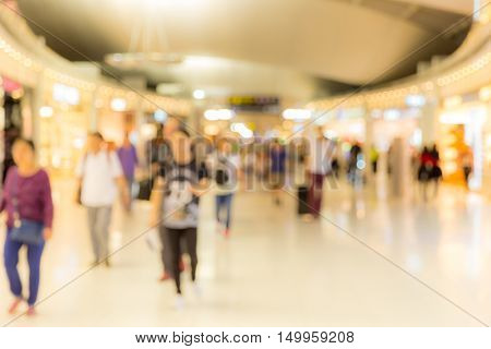 Abstrast Blurred background : airport boarding area