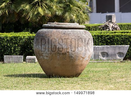 ROME, ITALY - JUNE 12, 2015: The baths of Diocletian (Thermae Diocletiani) in Rome. Italy