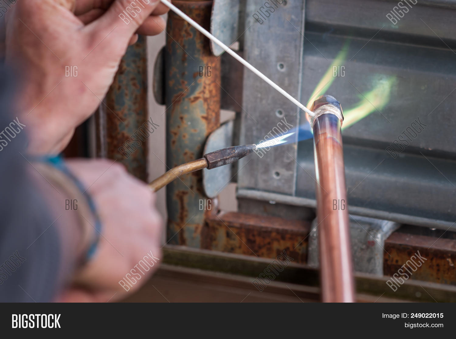 Welding Copper Pipe Image & Photo (Free Trial) Bigstock