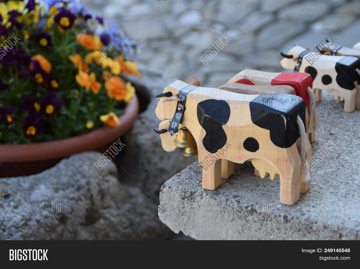 Small Cows Wood Image & Photo (Free Trial) | Bigstock