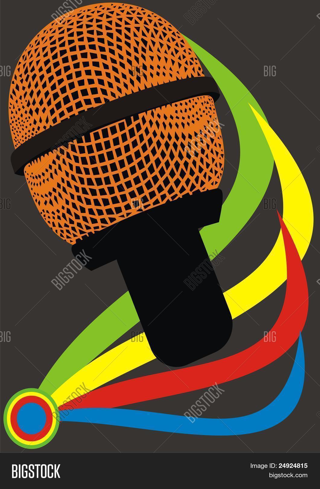 Abstract Microphone Vector & Photo (Free Trial) Bigstock