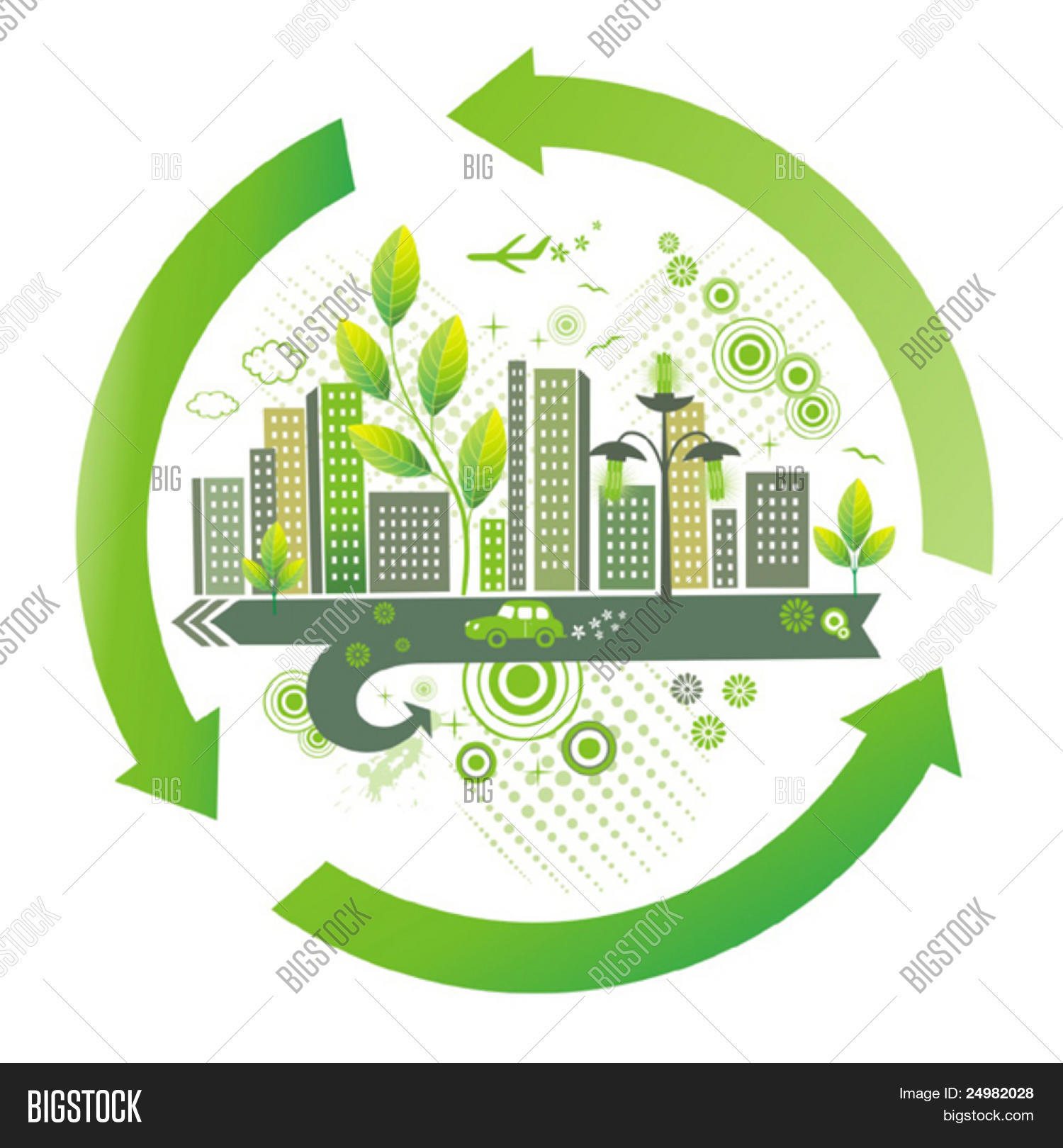 Green City Vector Photo Free Trial Bigstock Green City Vector Photo Free Trial Bigstock