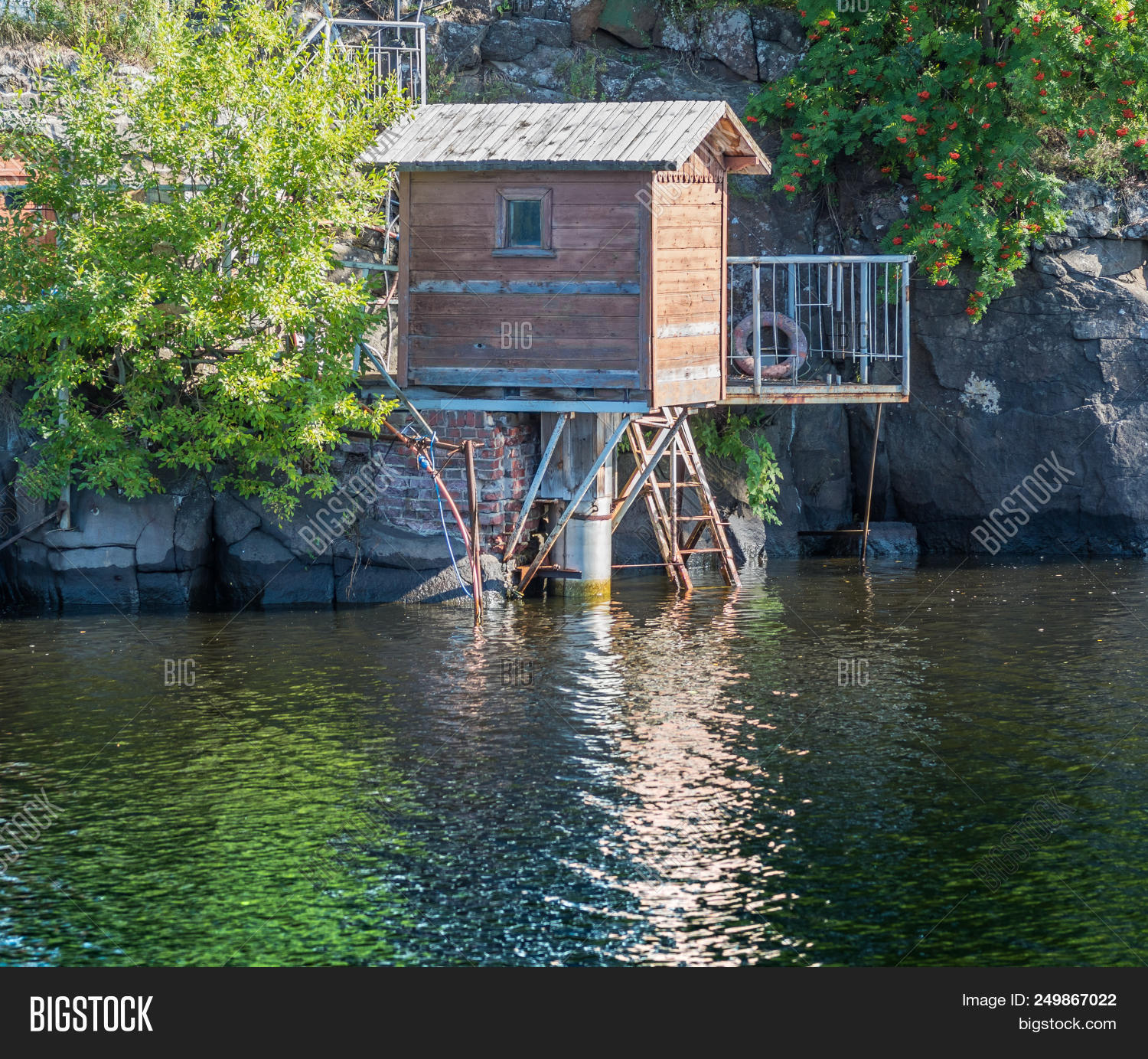Wooden House On Stilts Image & Photo (Free Trial) Bigstock