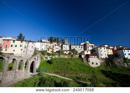 View of Barga, one of the 