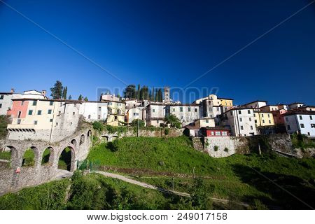 View of Barga, one of the 