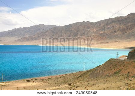 The Orto-tokoy Water Reservoir On The Way To Kochkor And Naryn City, Kyrgyzstan