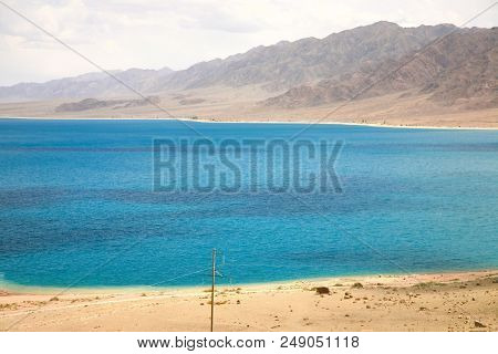 The Orto-tokoy Water Reservoir On The Way To Kochkor And Naryn City, Kyrgyzstan