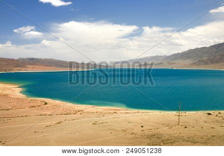 The Orto-tokoy Water Reservoir On The Way To Kochkor And Naryn City, Kyrgyzstan