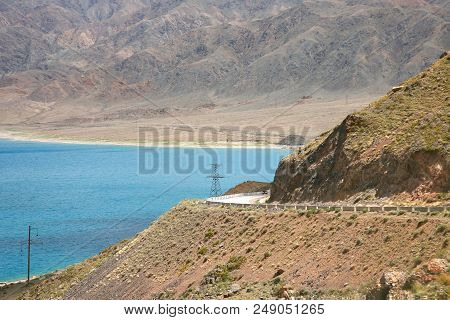 The Orto-tokoy Water Reservoir On The Way To Kochkor And Naryn City, Kyrgyzstan