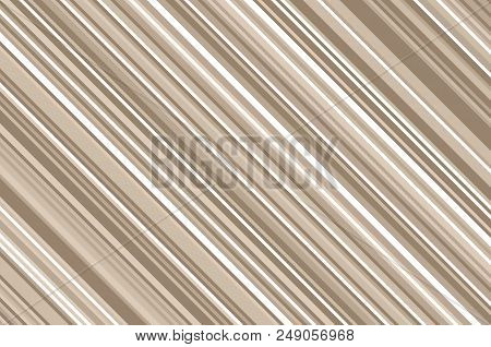 Elegant Beige Pattern With Diagonal Stripes. Simple, Light Geometric Background. Vector Illustration