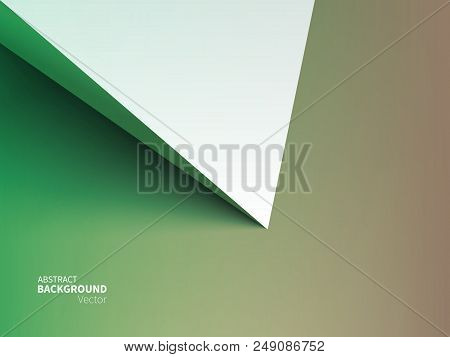 Stock Vector Illustration Abstract Background. Material Design Style. Minimalism, 3d, Geometry, Shad