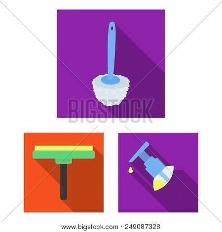 Cleaning And Maid Flat Icons In Set Collection For Design. Equipment For Cleaning Vector Symbol Stoc
