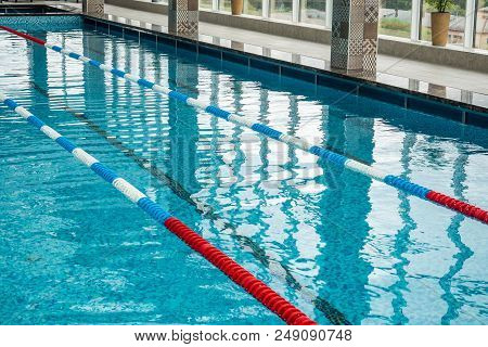 Lane Are Limited Floats In Swimming Pool.