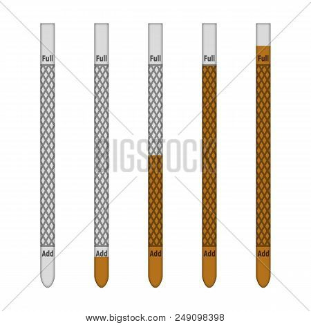 Oil Dipstick. Vector Illustration. Transport Industry. Set Of Tools