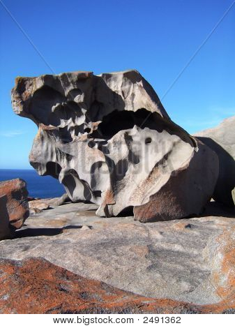 Notevole rocce Kangaroo Island-colore