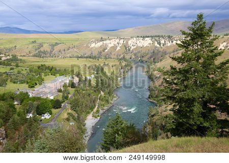 Kerr Dam By Flathead Lake In Polson, Mt