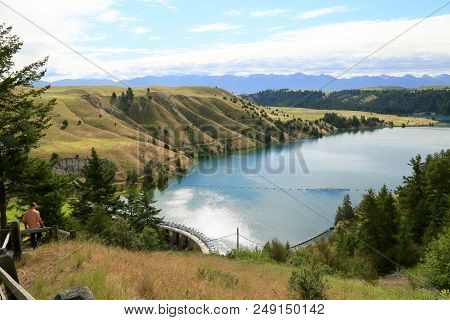 Kerr Dam By Flathead Lake In Polson, Mt