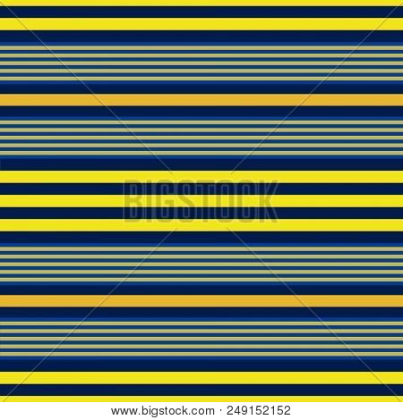 Horizontal Stripes Seamless Vector Pattern. Retro Style Print Texture.