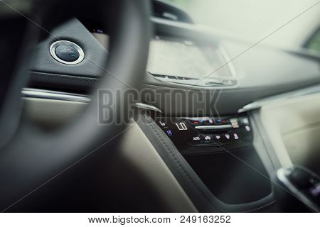 Moscow, Russia - May 22, 2018: Cadillac Xt5 Car Is Parked At Vdnh Territory In Moscow