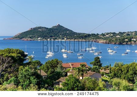 Yacht Bay Agay Mediterranean Cote Da Azur Summer