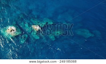 Aerial photo coastine and ocean 