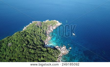 Aerial photo coastine and ocean 