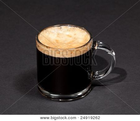 EXpresso kop kaffe i glas kop