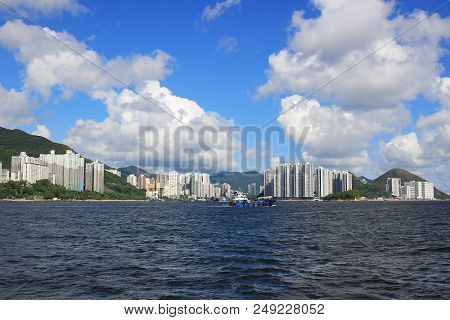 From East Lamma Channel View Of Hk