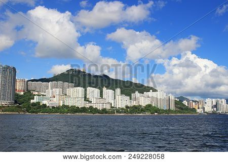 From East Lamma Channel View Of Hk