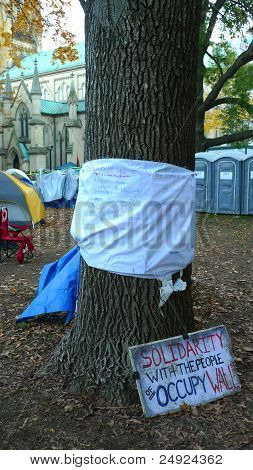 Occupano di Toronto in St James ' Park