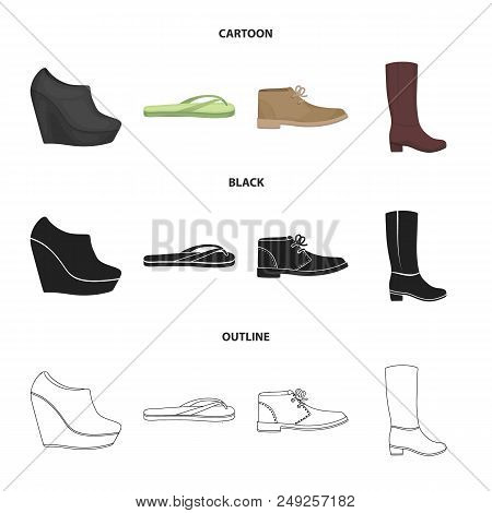 Autumn Black Shoes On A High Platform, Flip-flops Green For Relaxation, Sandy Men Autumn Shoes, High