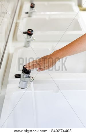 Place For Washing Clothes By Handon A Camping In France