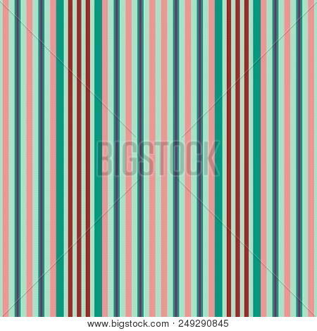 Vertical Stripes Seamless Vector Pattern. Retro Style Print Texture.