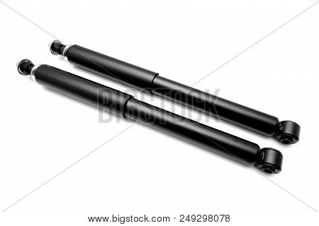 New Shock Absorber On A White Background