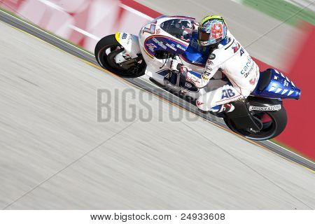 VALENCIA, Hiszpania - 5 listopada: Karel Abraham w motogp Grand Prix Comunitat Valenciana, Ricard