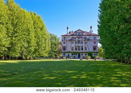 Malcontenta Di Mira , Italy - May 10, 2011:  The Rear Facade Of Villa Foscari (known As La Malconten