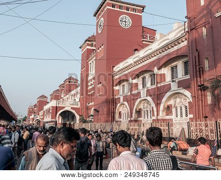 May 27,2018, Kolkata,India.The exterior of Howrah Junction, also known as Howrah Station, is the lar