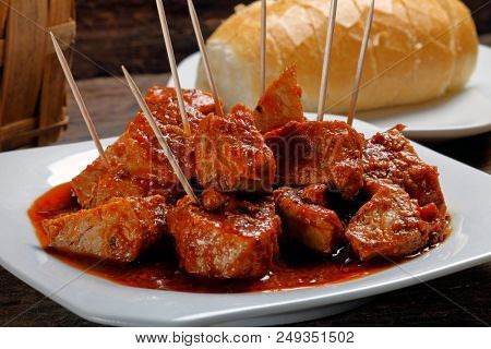 Delicious cooked meat