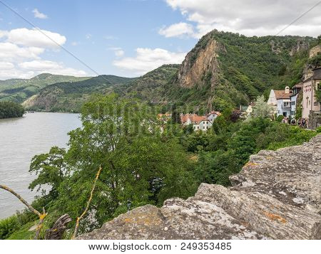 the small City of duernstein in the austrian wachau