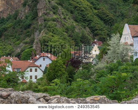 the small City of duernstein in the austrian wachau