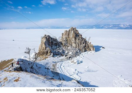 View Of Lake Baikal In Winter, The Deepest And Largest Freshwater Lake By Volume In The World, Locat