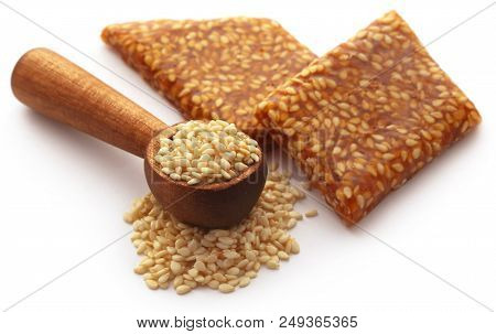 Sesame Caramel Candy Very Popular In Indian Subcontinent