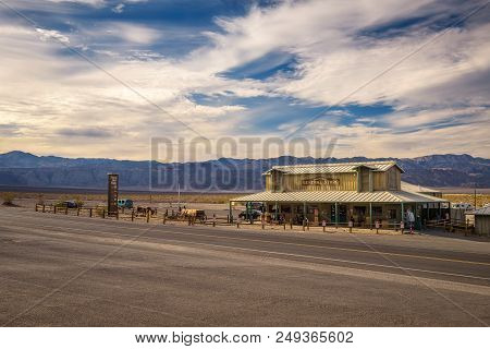Death Valley National Park, California, Usa - January 3, 2018 : Stovepipe Wells Way-station In The N
