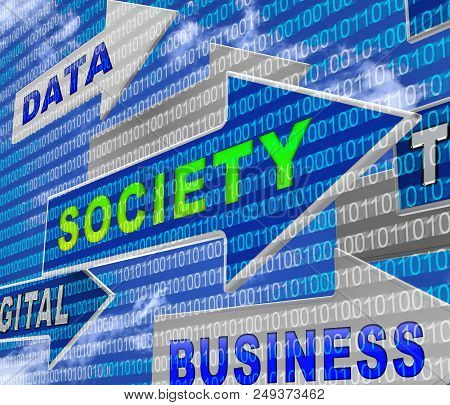 Iot Society Internet Of Things Group 3D Rendering