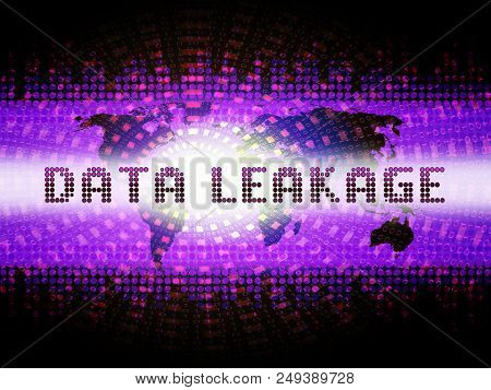 Data Leakage Information Flow Loss 2D Illustration