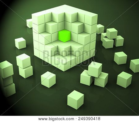 Code Breaker Decoded Data Hack 3D Rendering