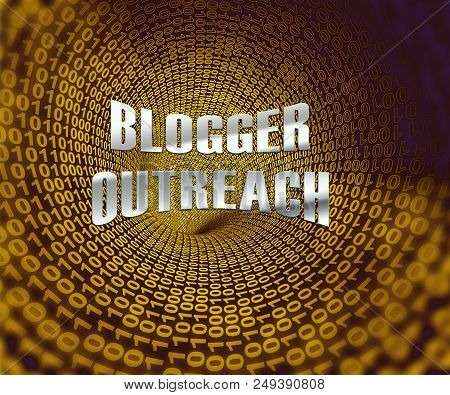 Blogger Outreach Influencer Engagement Content 3D Illustration
