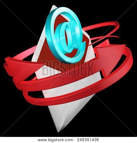 Email Tips Online Postal Solution 3D Rendering