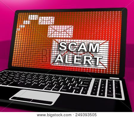 Malicious Emails Spam Malware Alert 3D Rendering