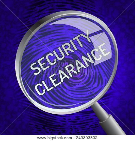 Security Clearance Cybersecurity Safety Pass 3D Rendering